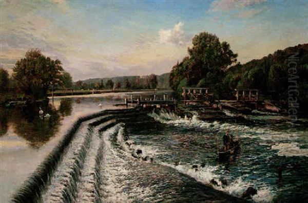 Boulter's Weir, Old Windsor - view 1