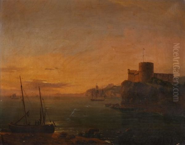 Kustenlandschaft Mit Festung - view 1