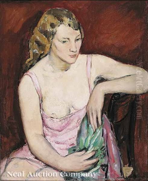 Young Woman In Pink - view 1