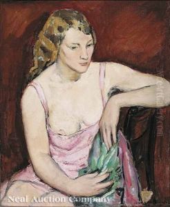 Young Woman In Pink by Anne Wilson Goldwaite