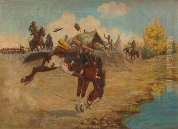 Gathering Local Color, Circa 1909 - view 1