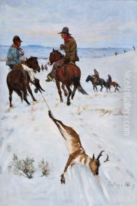 Christmas Dinner At The Ranch by Elling William Gollings