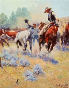 Dally On The Bronc by Elling William Gollings