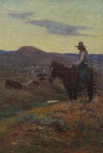 Watching The Herd by Elling William Gollings