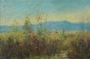 Landscape, Believed To Be Sheridan, Wyoming by Elling William Gollings