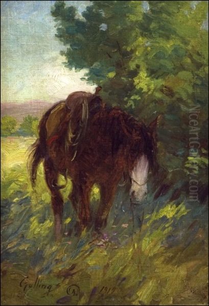 Saddled Horse - view 1