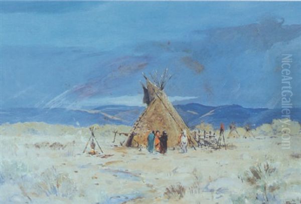 Indian Encampment - view 1