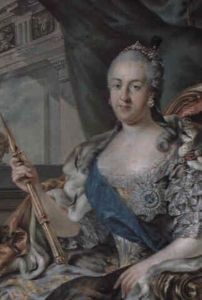 The Grand Duchess Catherine Alexeivna (after Rotari) by Kirill Inanovich Golovachevsky