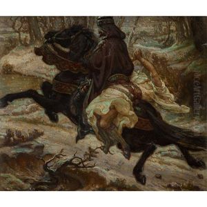 Slavic Count And Female Captive by Aleksandr Jakovlevic Golovin