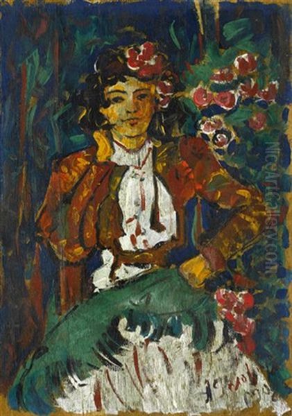 Andalusian Woman In Feria Attire - view 1
