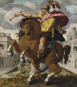 Marcus Curtius by Goltzius Hendrick