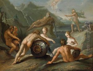 Der Meeresgott Neptun Plant Die Ausrottung Der Menschheit (nach Den Metamorphosen Des Ovid) Der Meeresgott Neptun Plant Die Ausrottung Der Menschheit (nach Den Metamorphosen Des Ovid)