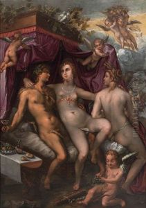 Sine Cerere Et Baccho Friget Venus by Goltzius Hendrick