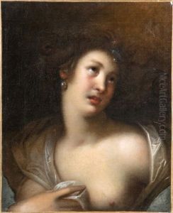 Jeune Femme En Buste by Goltzius Hendrick
