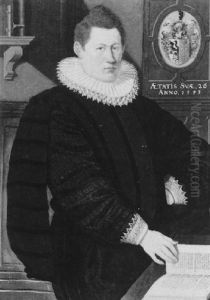 Bildnis Des Govert Tiepke Kinnema, Burgermeister Von Leeuwarden by Goltzius Hendrick