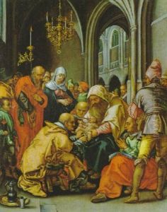 Die Beschneidung Christi by Goltzius Hendrick