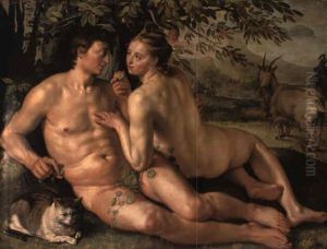 The Fall Of Man by Goltzius Hendrick
