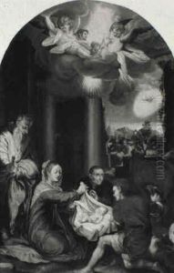 The Adoration Of The Shepherds by Goltzius Hendrick