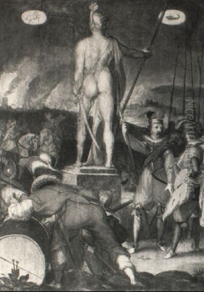 Mars Presiding Over War - view 1