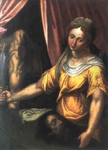 Judith Mit Dem Haupt Des Holofernes by Goltzius Hendrick