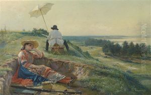 Ein Heiser Sommertag (der Kusntler Bei Der Arbeit) by Vasili Andreevich Golynskij
