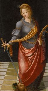Saint Catherine by Martin Gomez the Elder