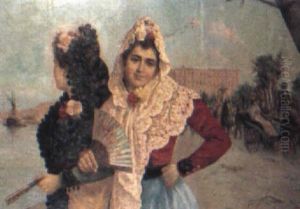 La Salida De Los Toros by Guillermo Gomez y Gil
