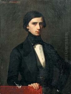 Portrait En Buste De Jeune Homme