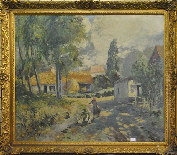 Paysage D'ete Avec Gardienne D'oies - view 1
