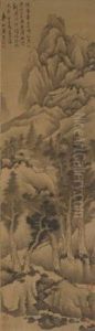 Dwelling In Spring Mountain by Gong Xian