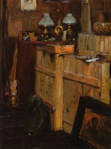 Atelier-ecke by Rudolf Gonner