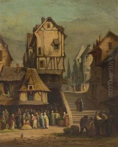 The Village Gathering by Clement Gontier