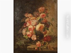 Bouquet De Roses A L'entablement