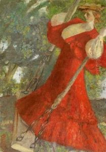 Femme A La Balancoire by Francisco Gonzales de Itturrino