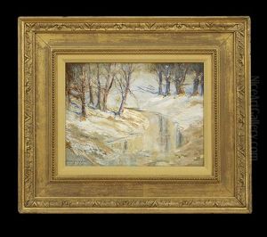 Snow-covered Wooded Landscape by Boyer Gonzales