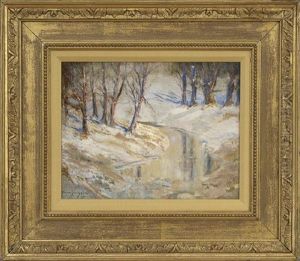 Snow Covered Wooded Landscape by Boyer Gonzales