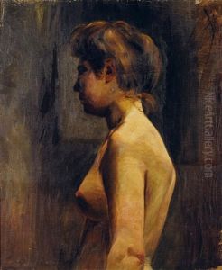 Portrait De Femme by Eva Gonzales