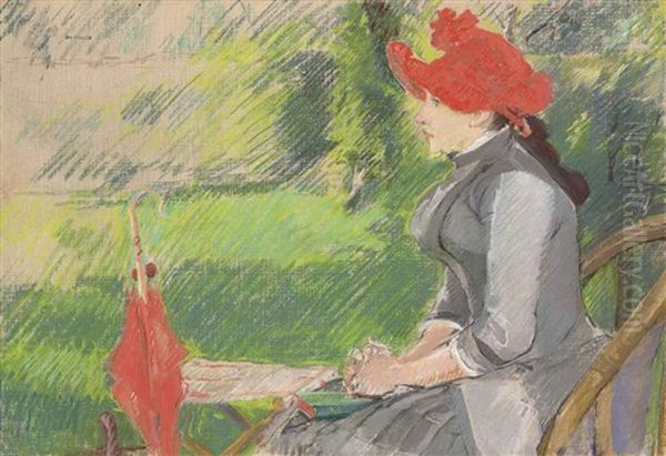 La Lecture Au Jardin (femme Au Chapeau Rouge) - view 1