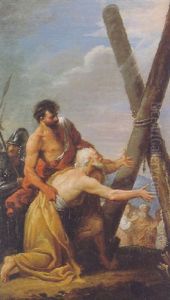 The Martyrdom Of St. Andrew by Antonio Gonzalez Velazquez