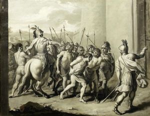 Roman Soldiers Escorting A Prisoner