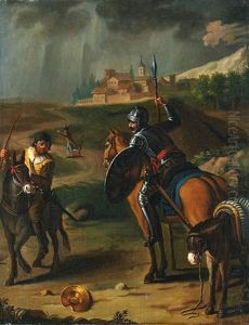 Don Quijote Encuentra La Bacia by Zacarias Gonzalez Velazquez