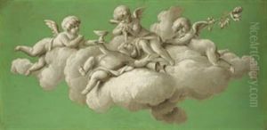 Alegoria De La Eucaristia by Zacarias Gonzalez Velazquez
