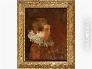 Portrait D'enfant A La Fraise