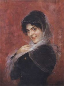 Jeune Fille Souriante by Juan Antonio Gonzalez