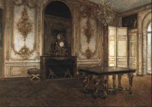 Scene D'interieur A Versailles by Juan Antonio Gonzalez