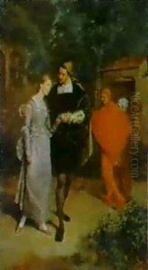 Faust And Marguerite by Juan Antonio Gonzalez