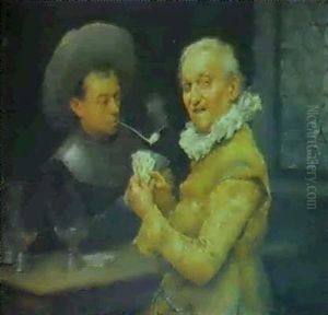 Los Jugadores De Cartas by Juan Antonio Gonzalez