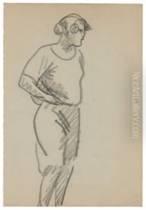 Femme Debout, No.7 (from Sketchbook No.3) by Julio Gonzalez