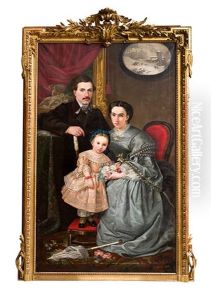 Retrato De Familia by Jose Gonzalvez y Martinez