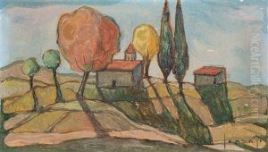 Hugelige Landschaft by Guido Gonzato